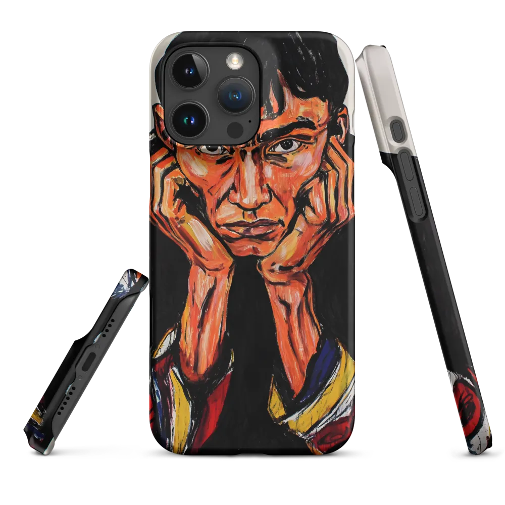 Contemplative Intensity: An Expressionist Portrait
