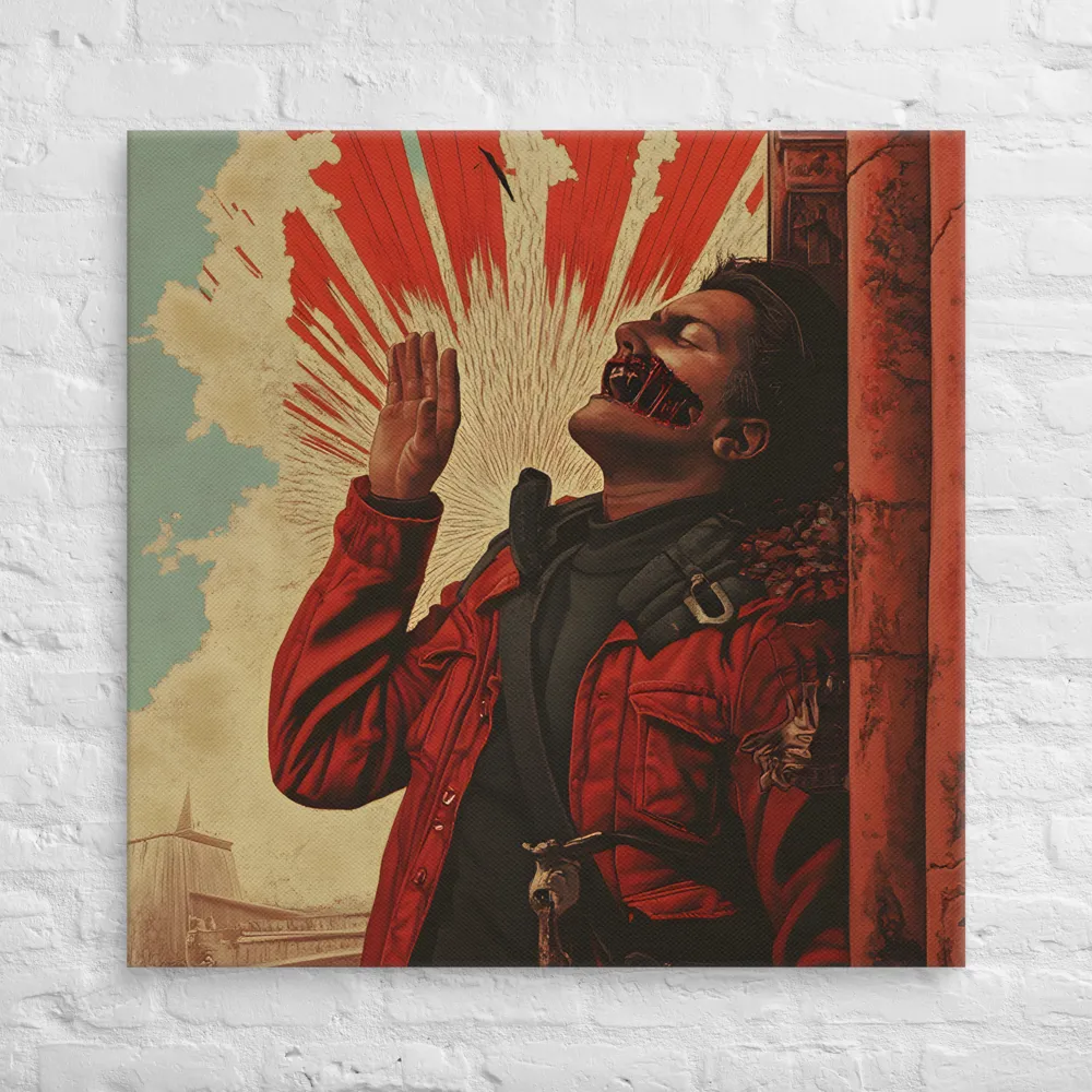 Defiant Echoes of Ruin | Canvas | 36″×36″