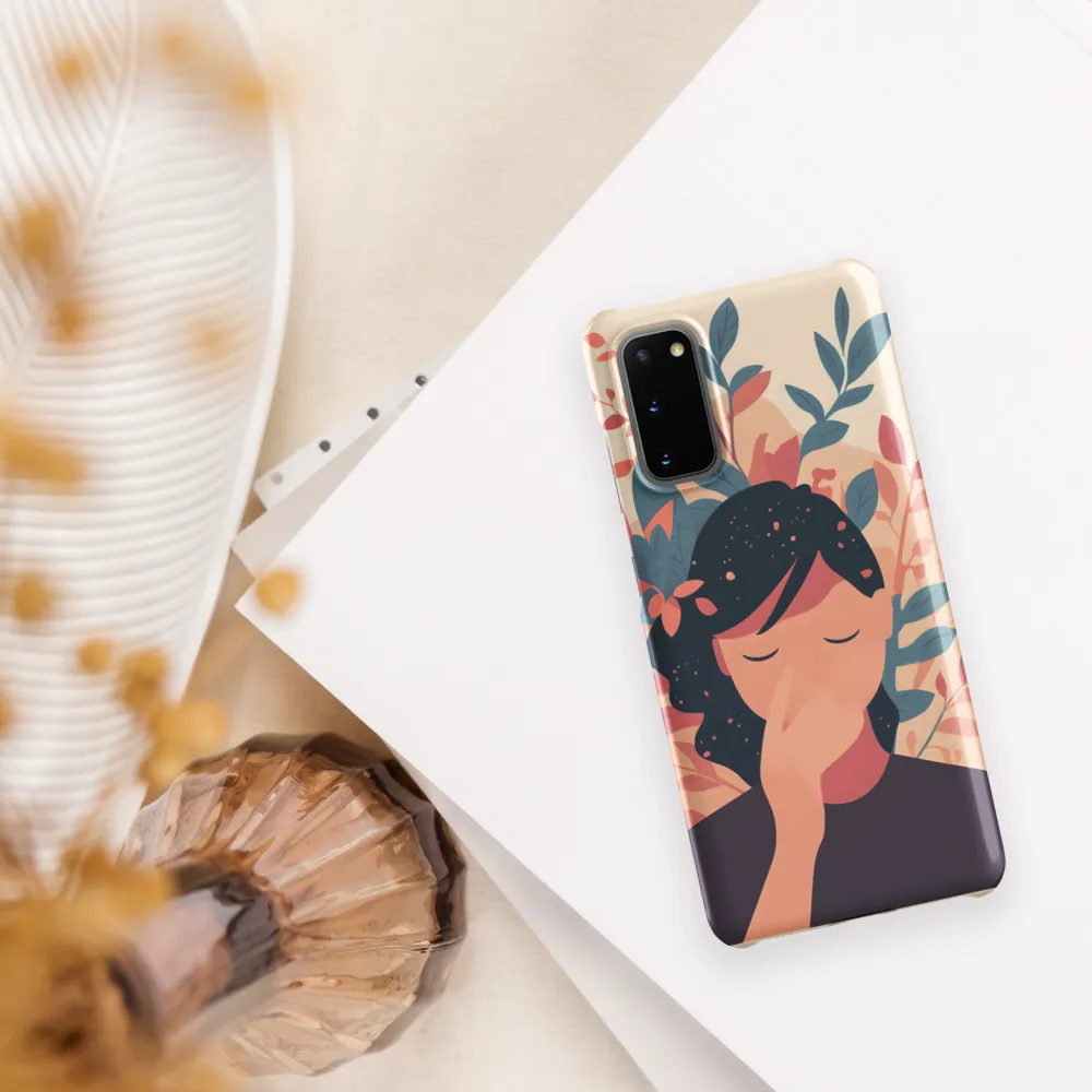 Whispers of Nature: A Serene Contemplation | Phone Case |  S20 | Snap Case | Matte