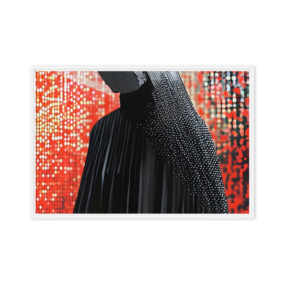 Veil of Modernity | Canvas with White Frame | 20″×30″