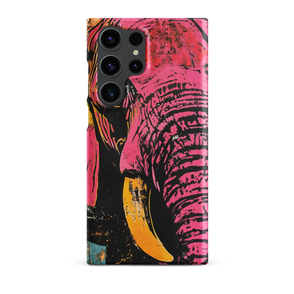 Bold Encounter: The Vibrant Elephant | Phone Case |  S23 Ultra | Snap Case | Matte