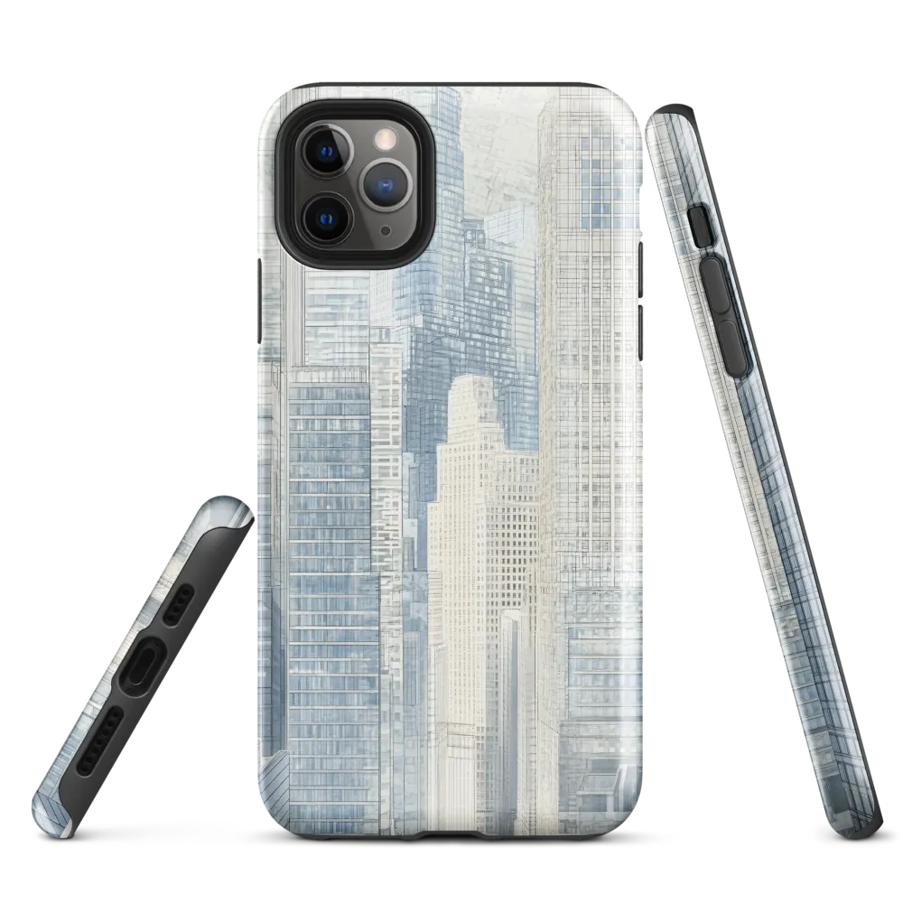 Urban Serenity: A Modern Cityscape | Phone Case |  11 Pro Max | Tough Case | Glossy