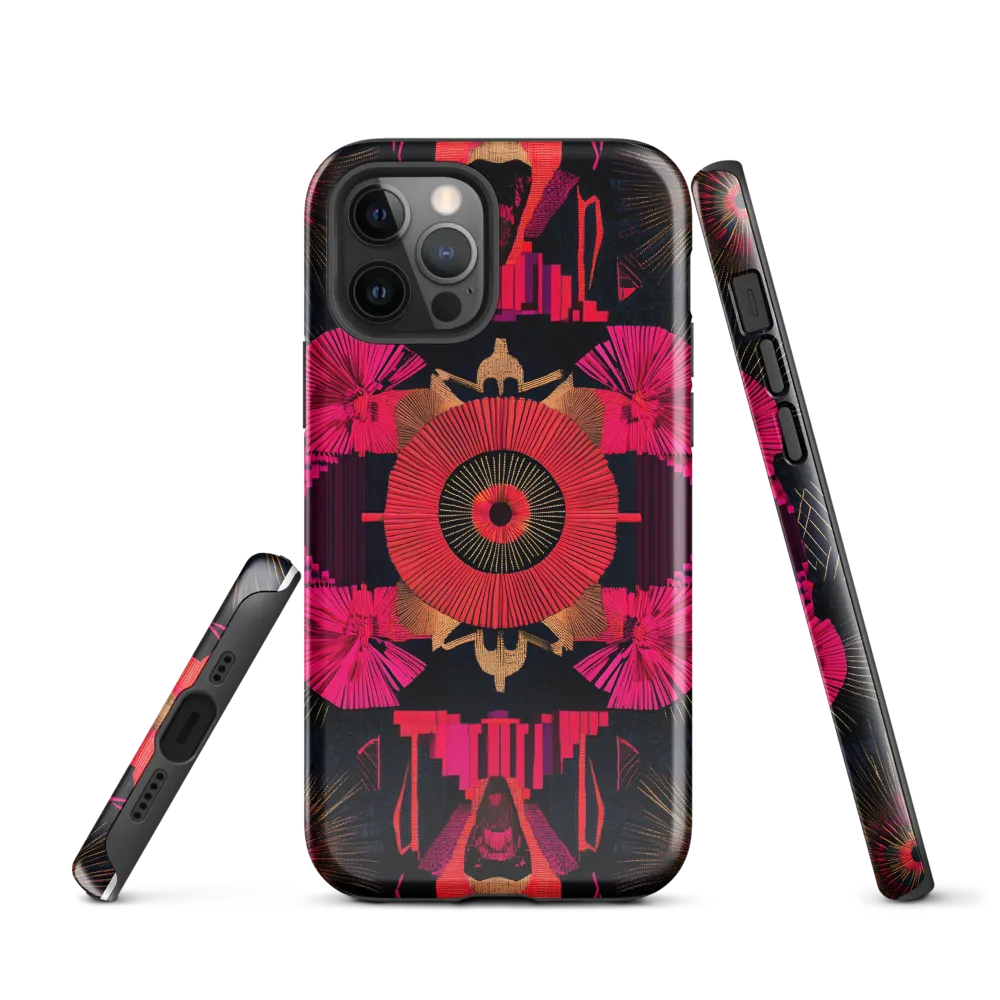 Dynamic Geometric Symphony | Phone Case |  12 Pro | Tough Case | Glossy