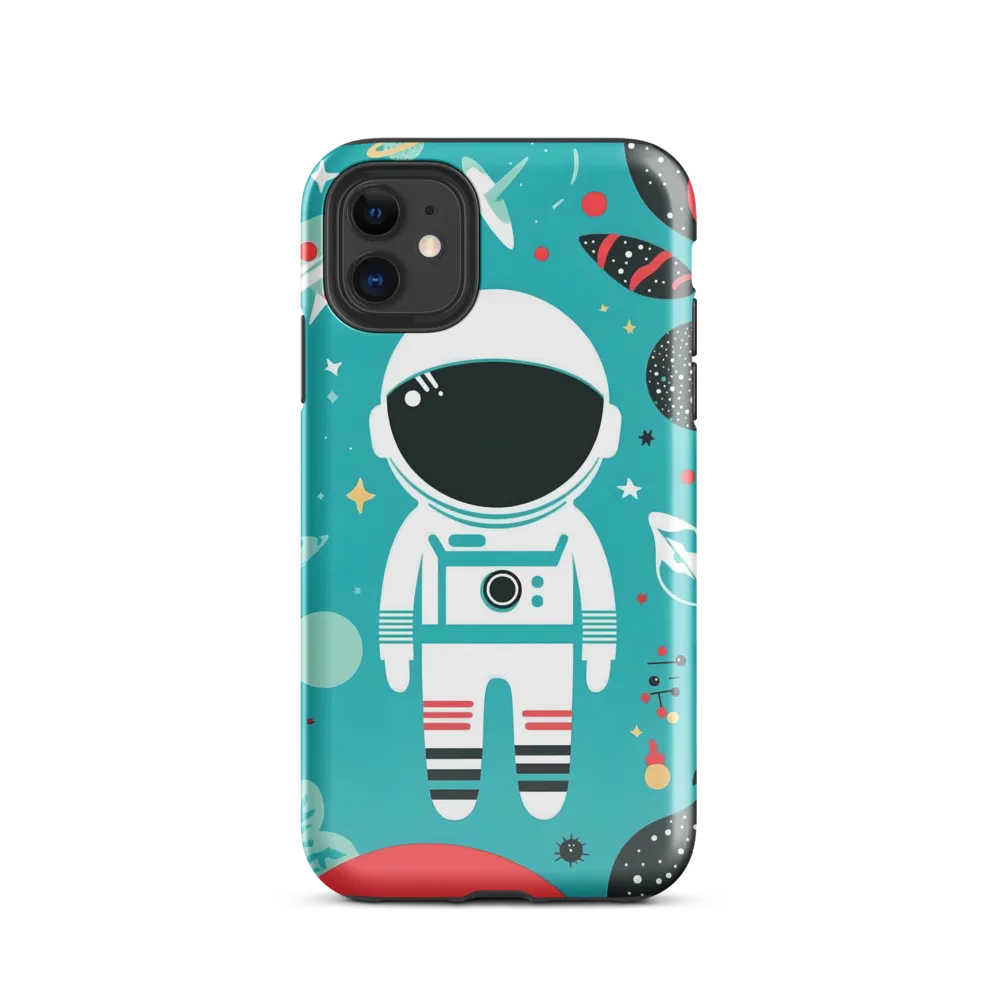 Whimsical Astronaut in Cosmic Wonderland