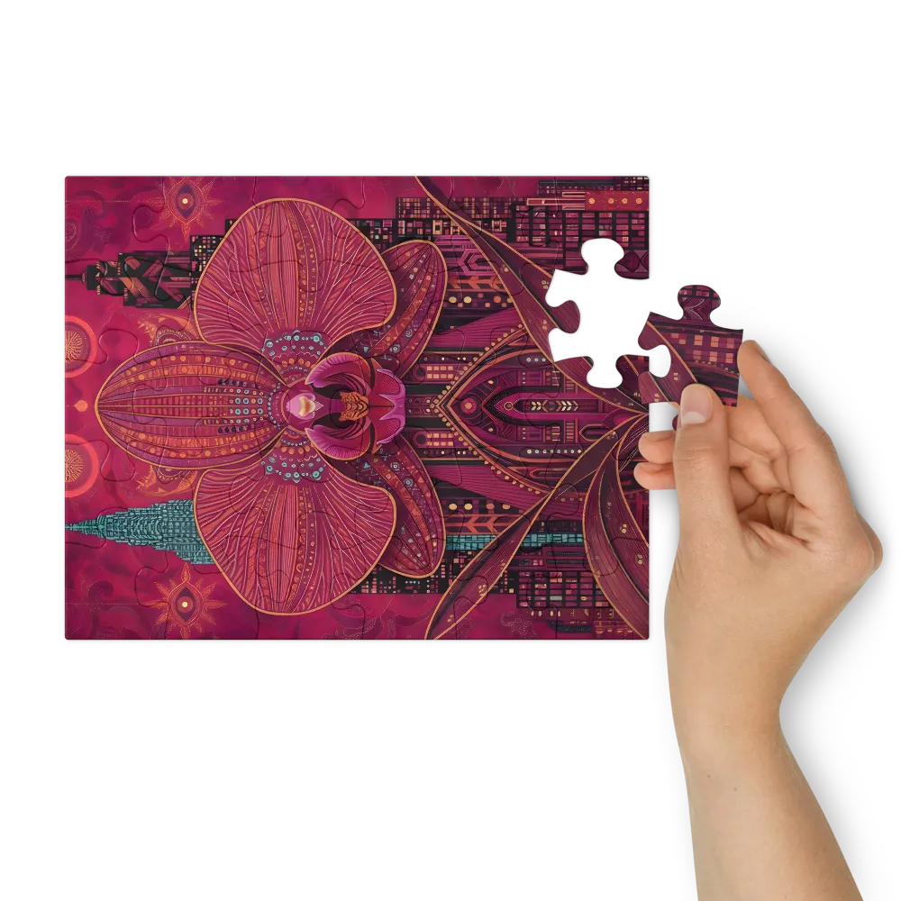 Orchid Cathedral 
 Jigsaw Puzzle in Tin Box