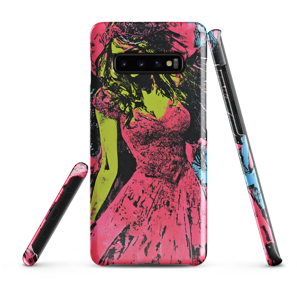 Mystical Angel in Neon Dreams | Phone Case |  S10 Plus | Snap Case | Glossy