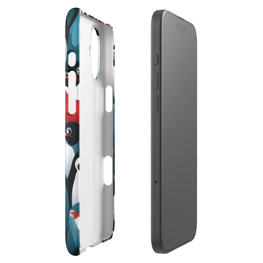 Penguin Parade | Phone Case |  16 Plus | Snap Case | Matte