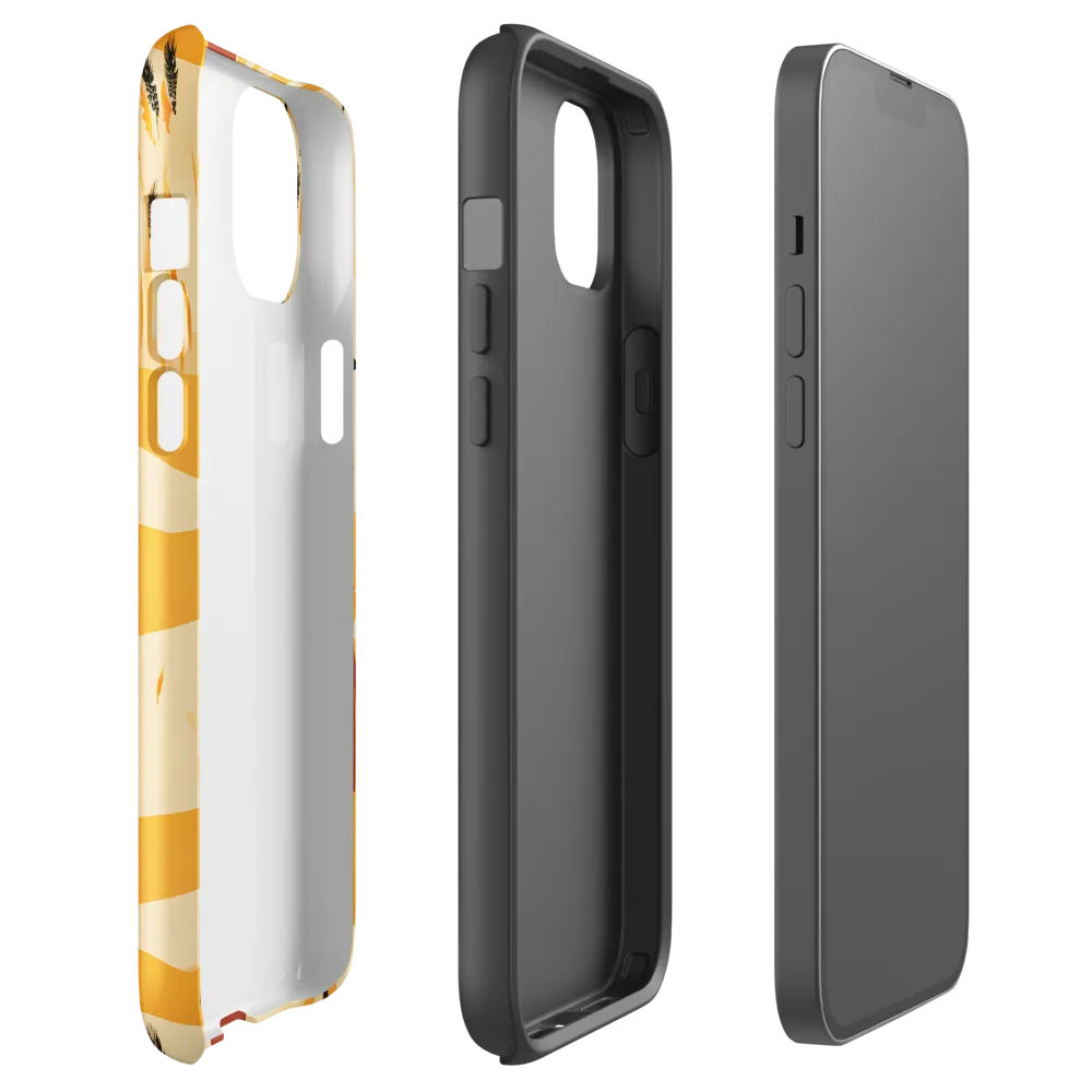 Embracing the Fields: A Floral Journey | Phone Case |  14 Plus | Tough Case | Glossy