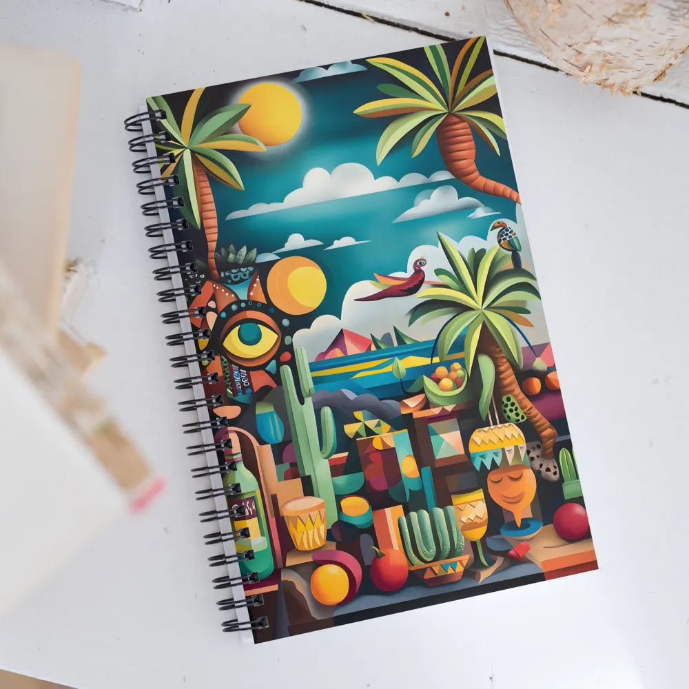 Whimsical Oasis | Spiral Notebook