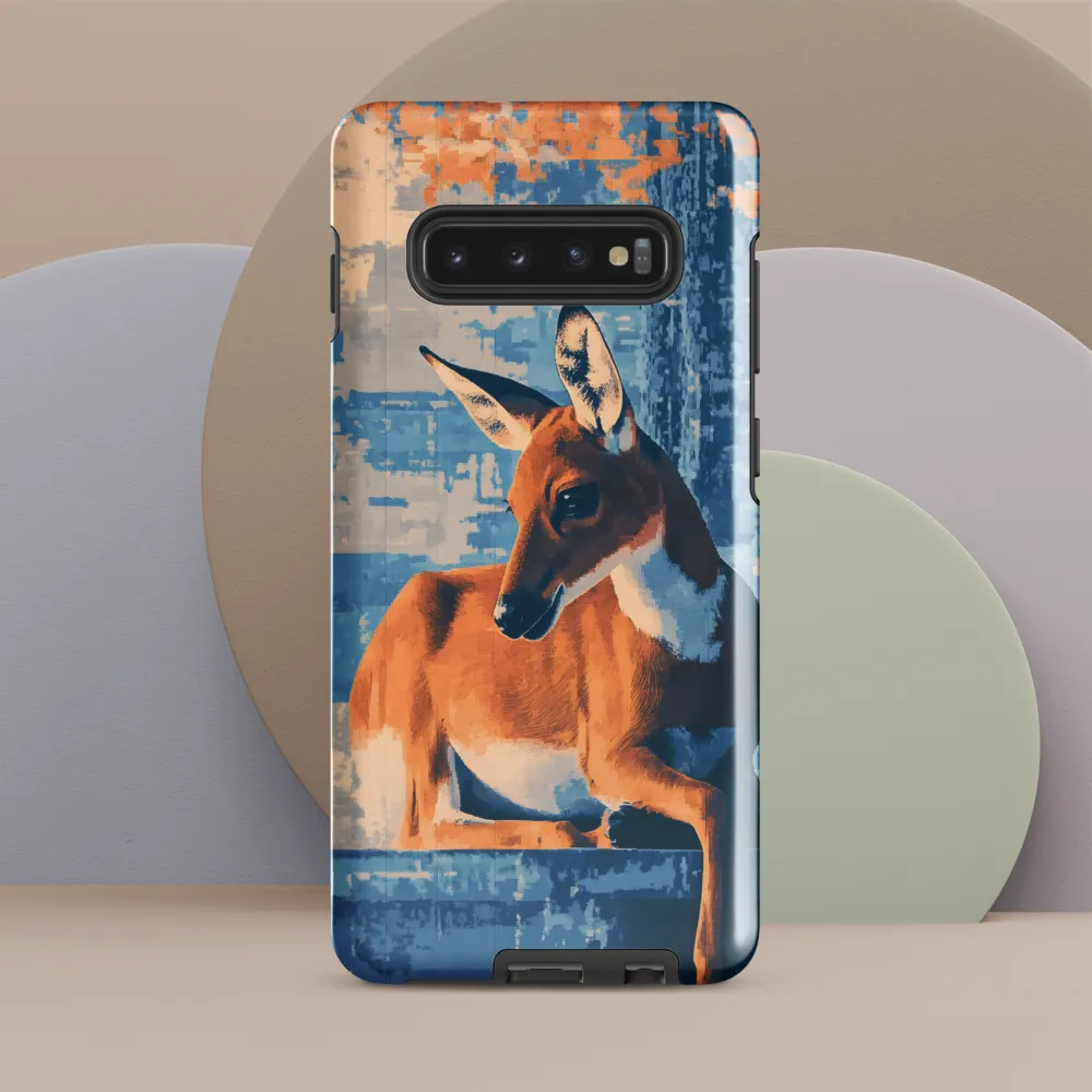 Serenity in Color: The Reclining Deer | Phone Case |  S10 Plus | Tough Case | Glossy