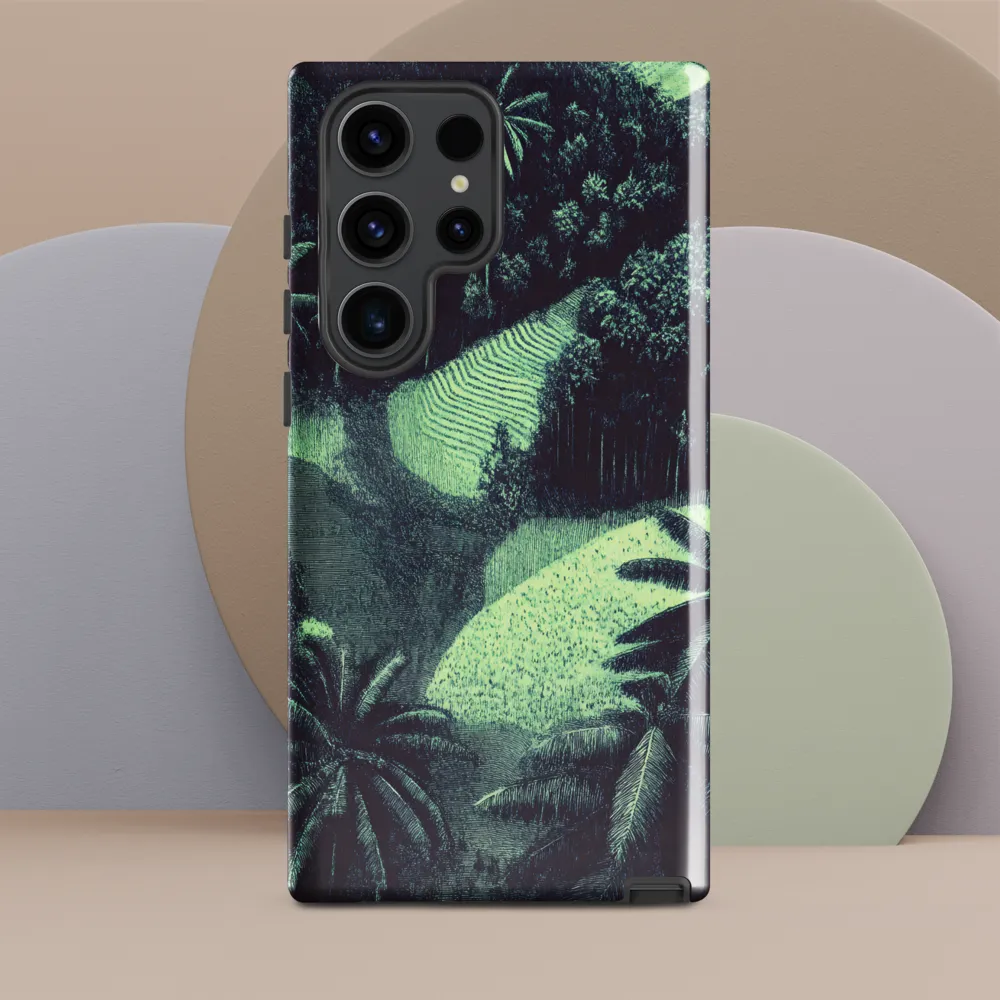 Harmony in Green: A Surreal Landscape