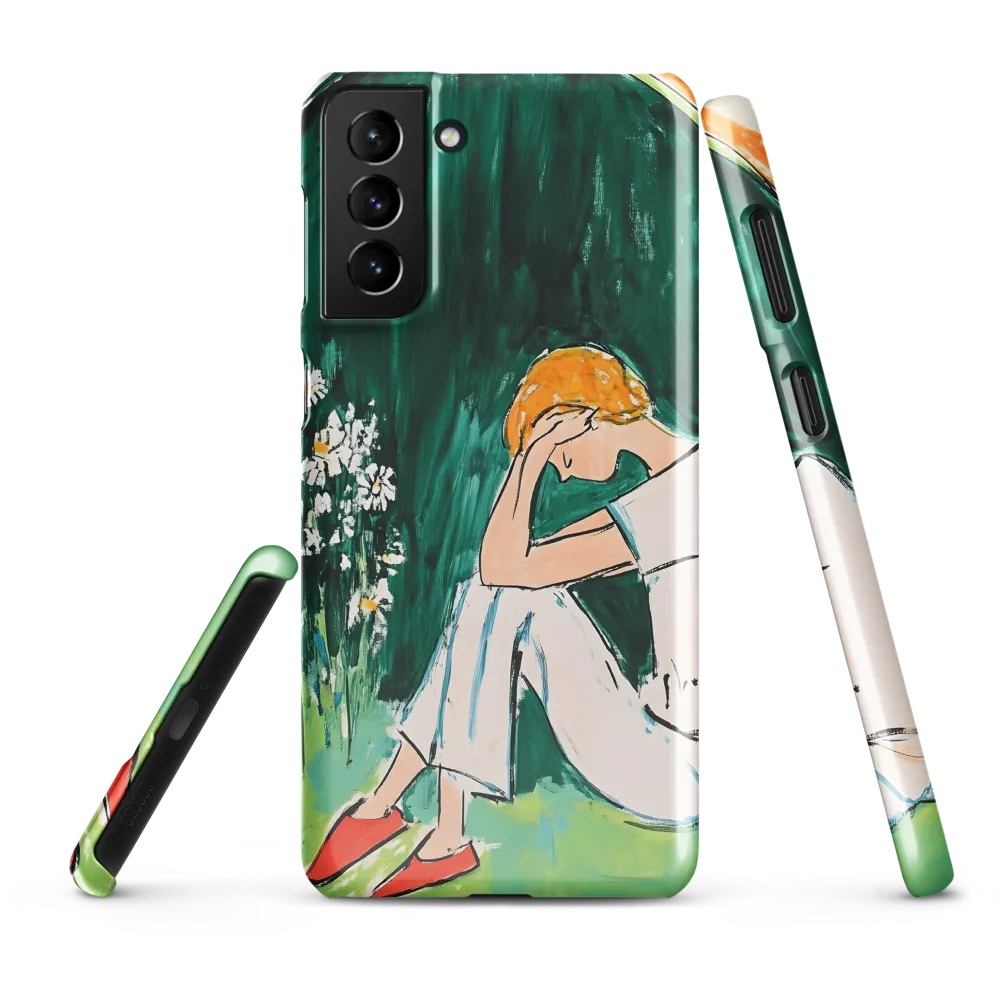 Silent Sorrow | Phone Case |  S21 Plus | Snap Case | Glossy