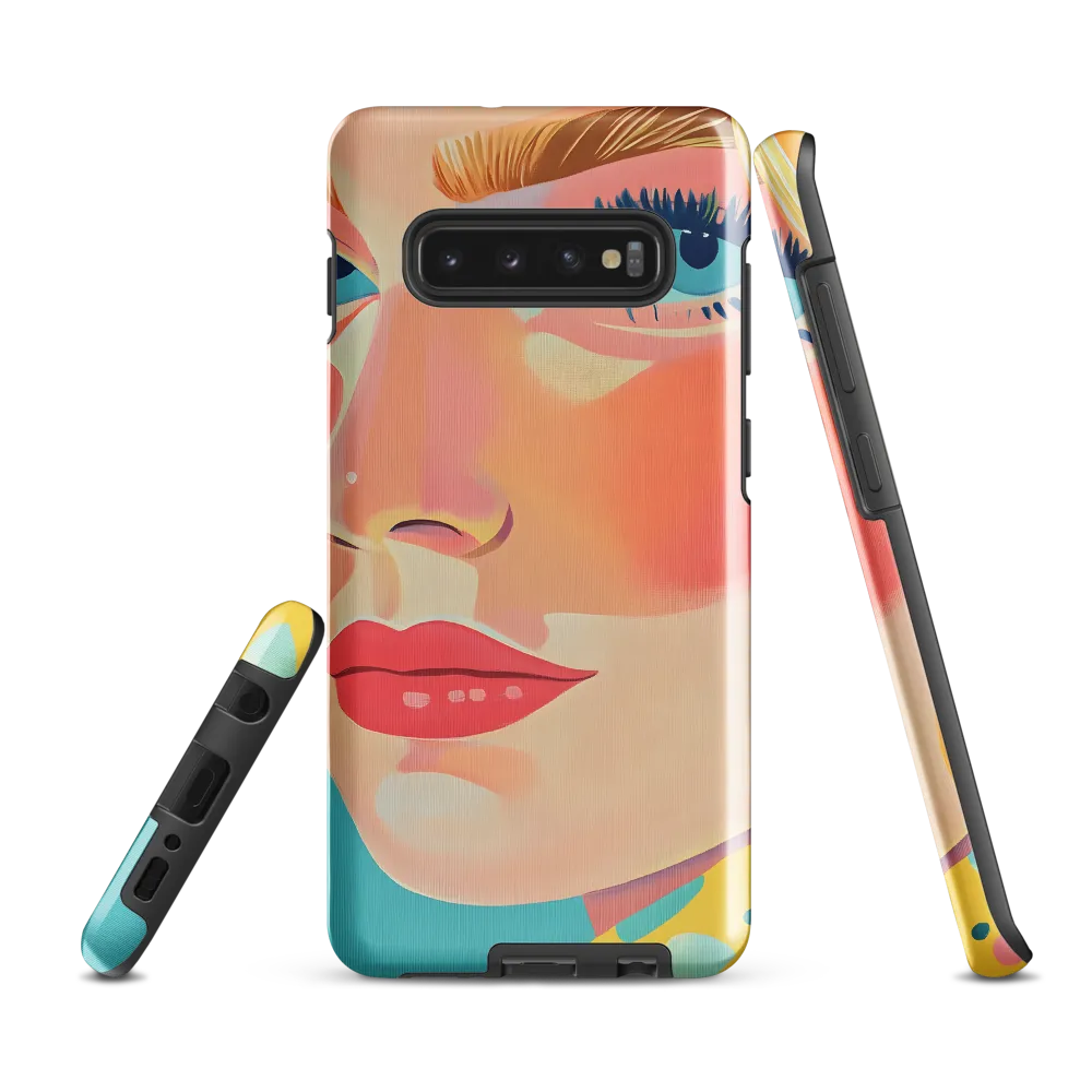 Vibrant Elegance: A Pop Art Portrait | Phone Case |  S10 Plus | Tough Case | Glossy