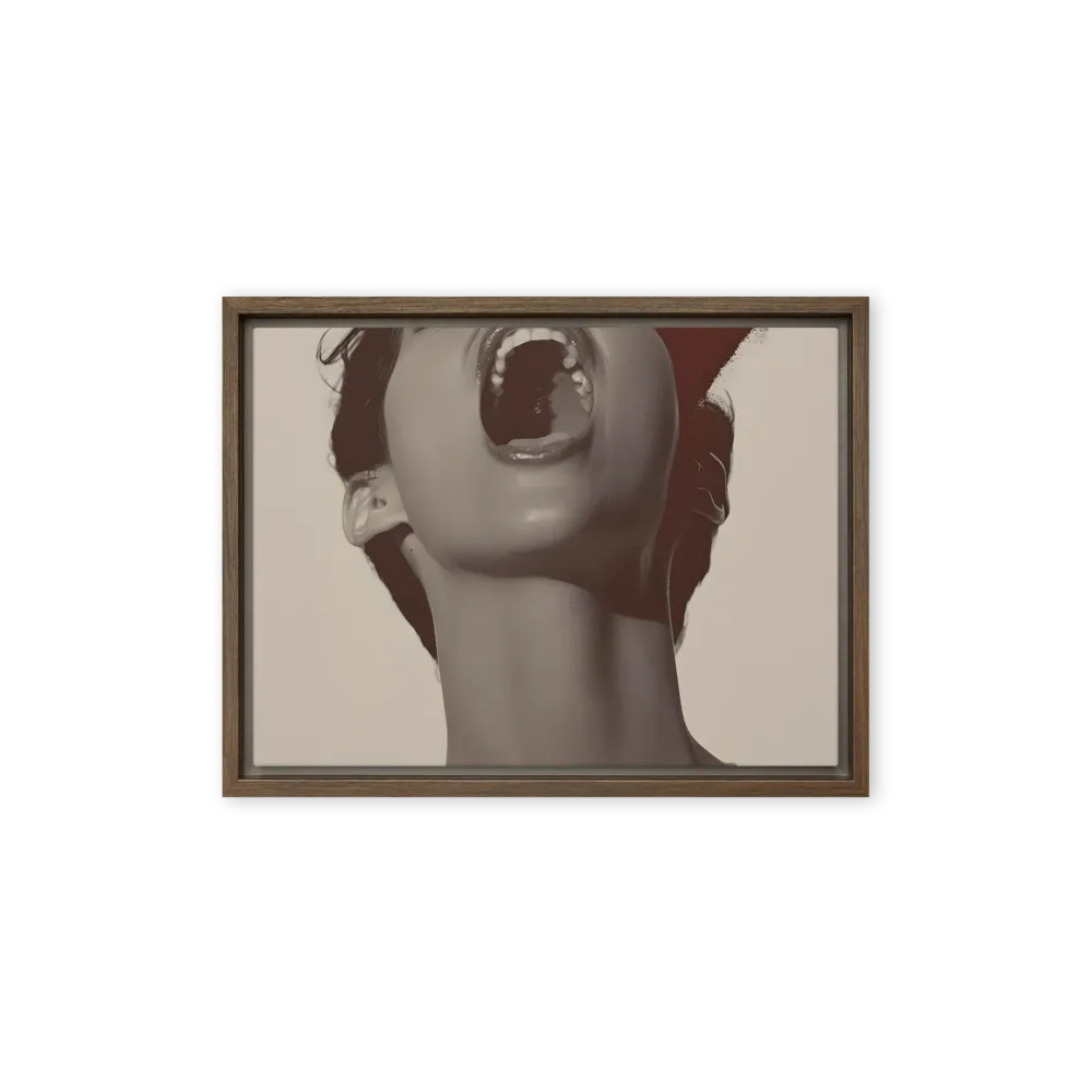 Echoes of Emotion | Canvas with Brown Frame | 12″×16″