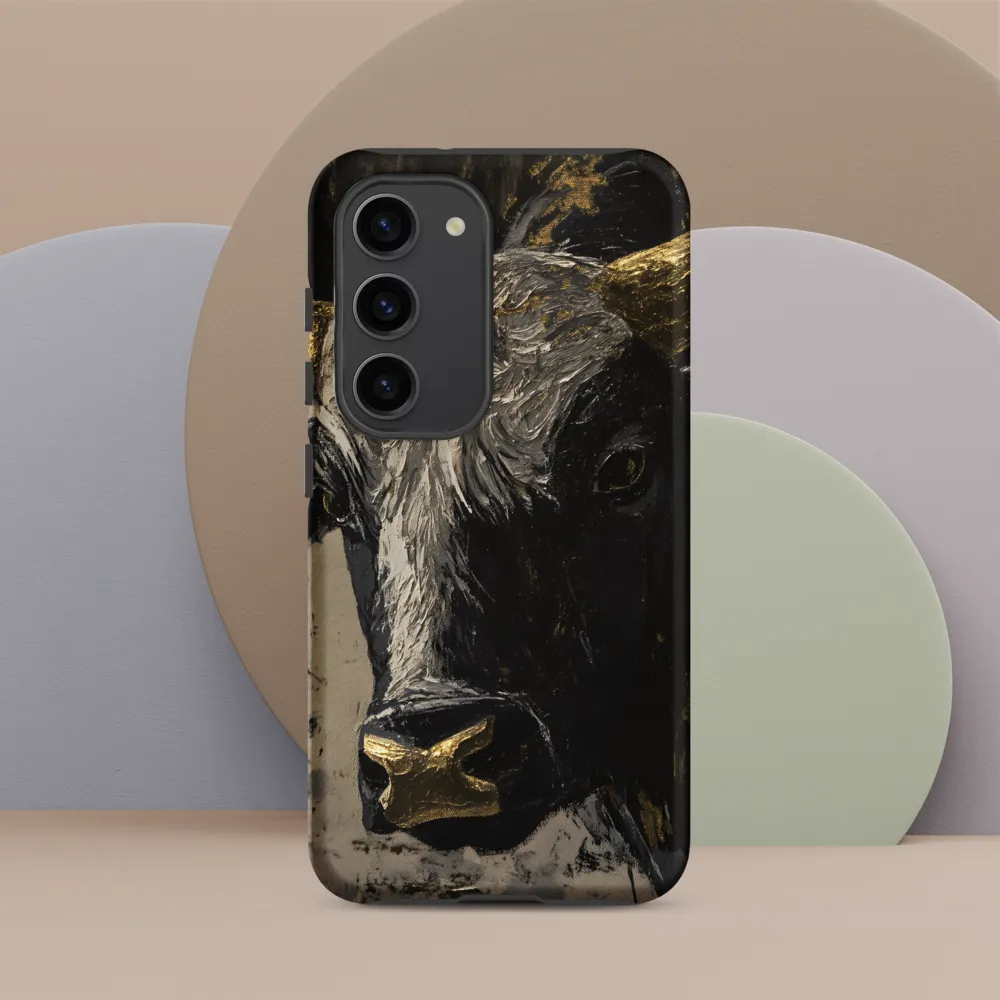 Majestic Bull: The Power in Black and Gold