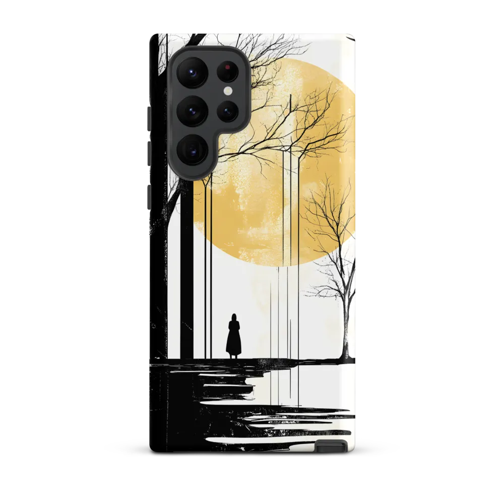 Solitude Under the Yellow Sun | Phone Case |  S22 Ultra | Tough Case | Matte