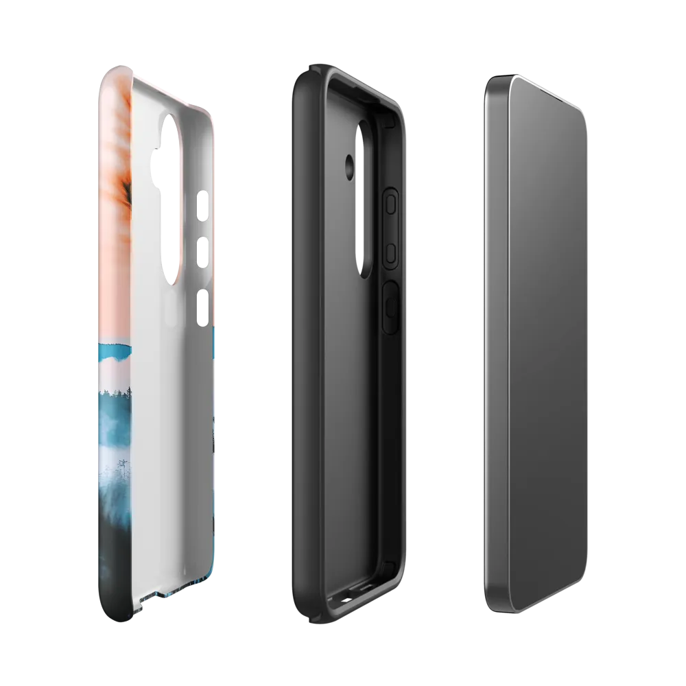 Tranquil Dawn Over Mountains | Phone Case |  S24 | Tough Case | Matte