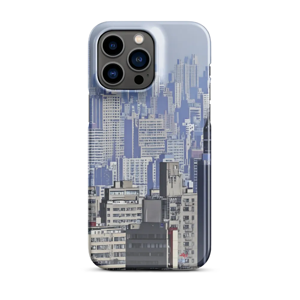 Urban Symphony: A Cityscape in Blues and Grays