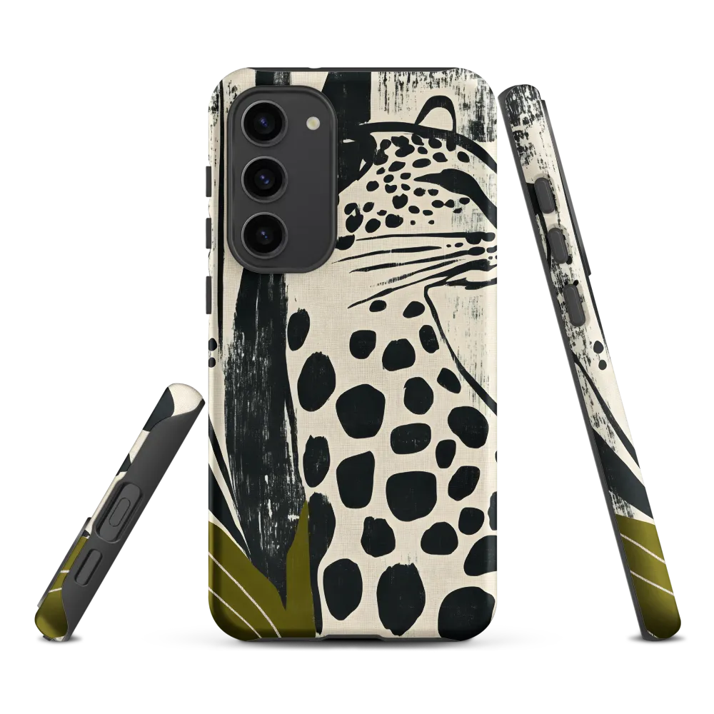 Leopard in Silhouette: A Modern Appeal | Phone Case |  S23 Plus | Tough Case | Matte