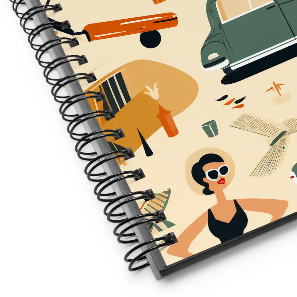 Retro Playfulness | Spiral Notebook