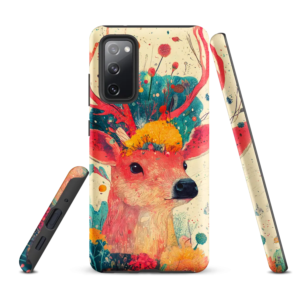 Whimsical Harmony: A Deer in Bloom