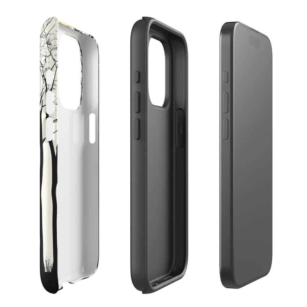 Silhouetted Serenity | Phone Case |  15 Pro | Tough Case | Matte
