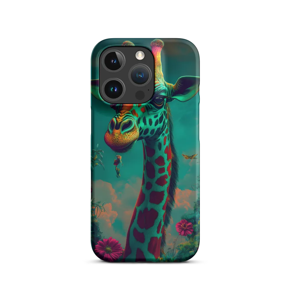 Whimsical Giraffe Among Blossoms