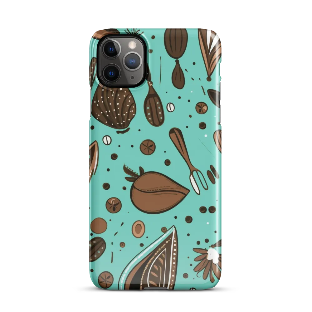 Whimsical Culinary Print | Phone Case |  11 Pro Max | Snap Case | Glossy