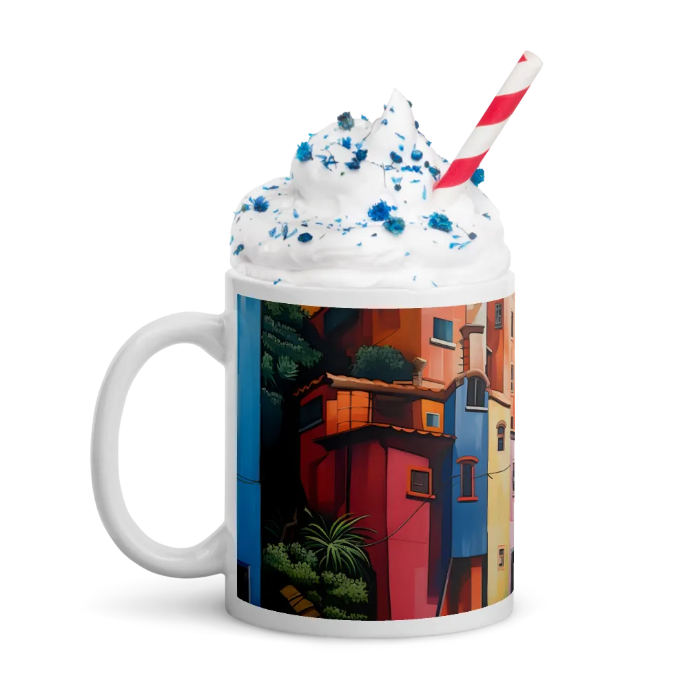 Whimsical Heights: A Vibrant Cityscape | Mugs | Multiple Sizes & Colors