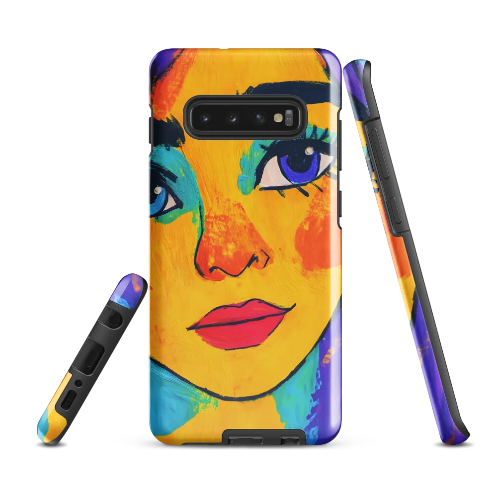 Vibrant Portrait: A Pop Art Exploration | Phone Case |  S10 Plus | Tough Case | Glossy