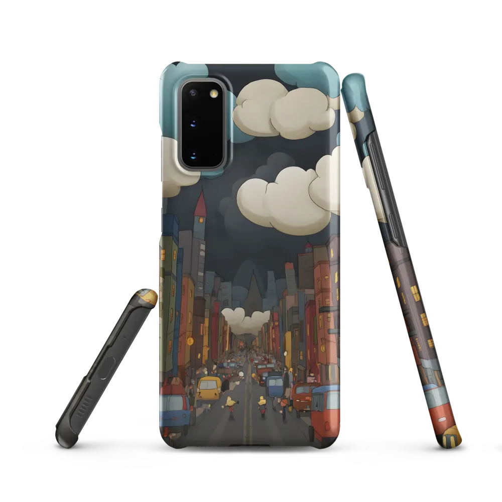 Urban Symphony: A City Awakens at Dusk | Phone Case |  S20 | Snap Case | Matte