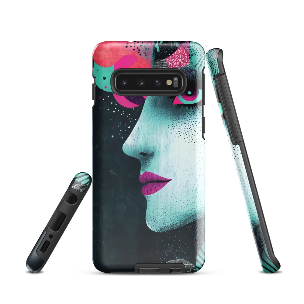 Mystical Beauty in Blue and Pink | Phone Case |  S10 | Tough Case | Glossy