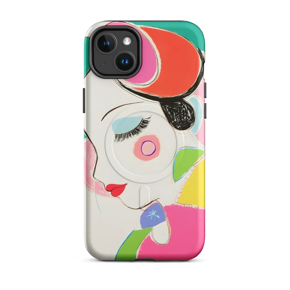 Whimsical Portrait in Colorful Abstraction