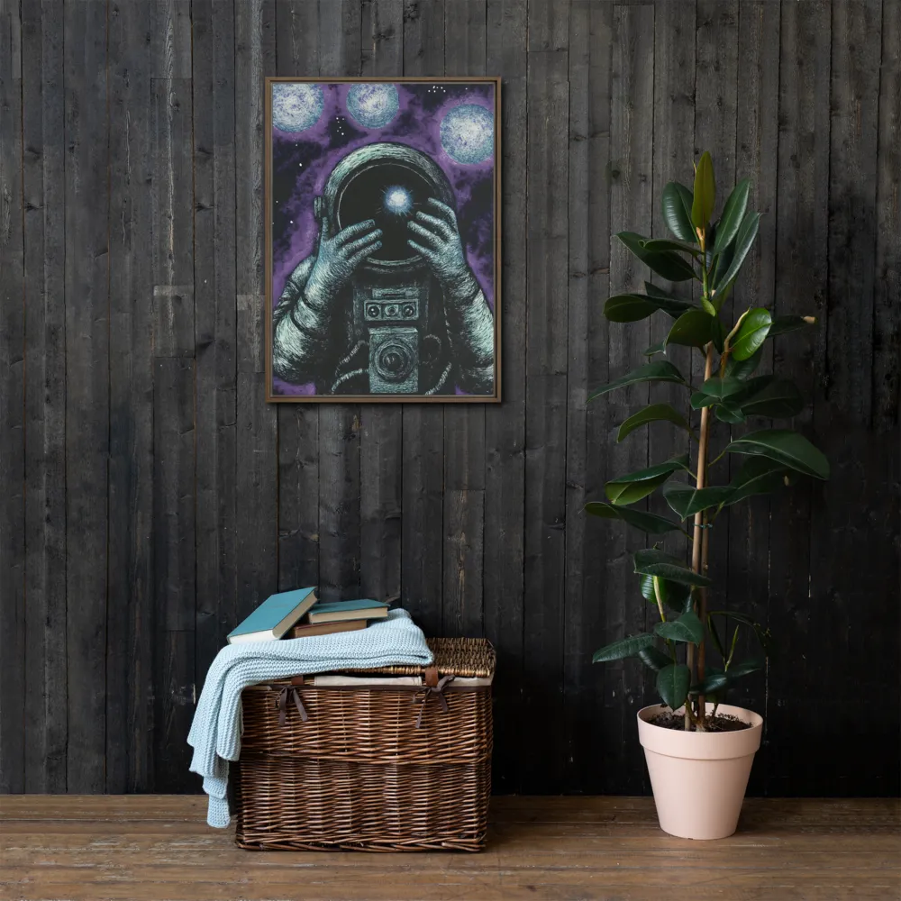 Beyond the Stars | Canvas with Brown Frame | 20″×28″
