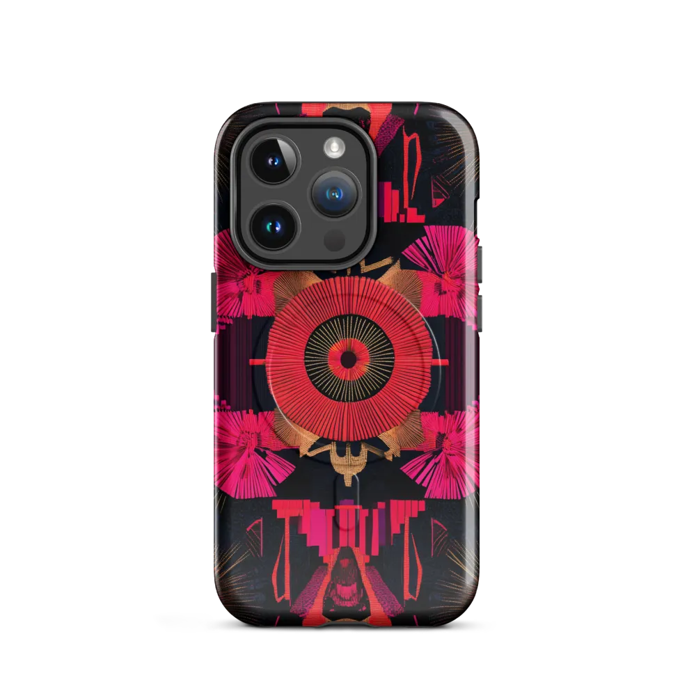 Dynamic Geometric Symphony | Phone Case |  14 Pro | MagSafe® Tough Case | Glossy