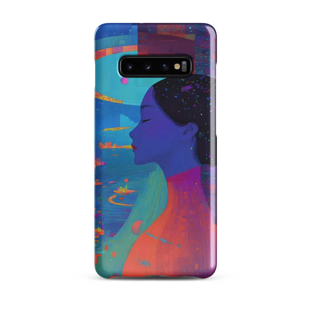 Serene Reflections in a Futuristic Dreamscape | Phone Case |  S10 Plus | Snap Case | Glossy