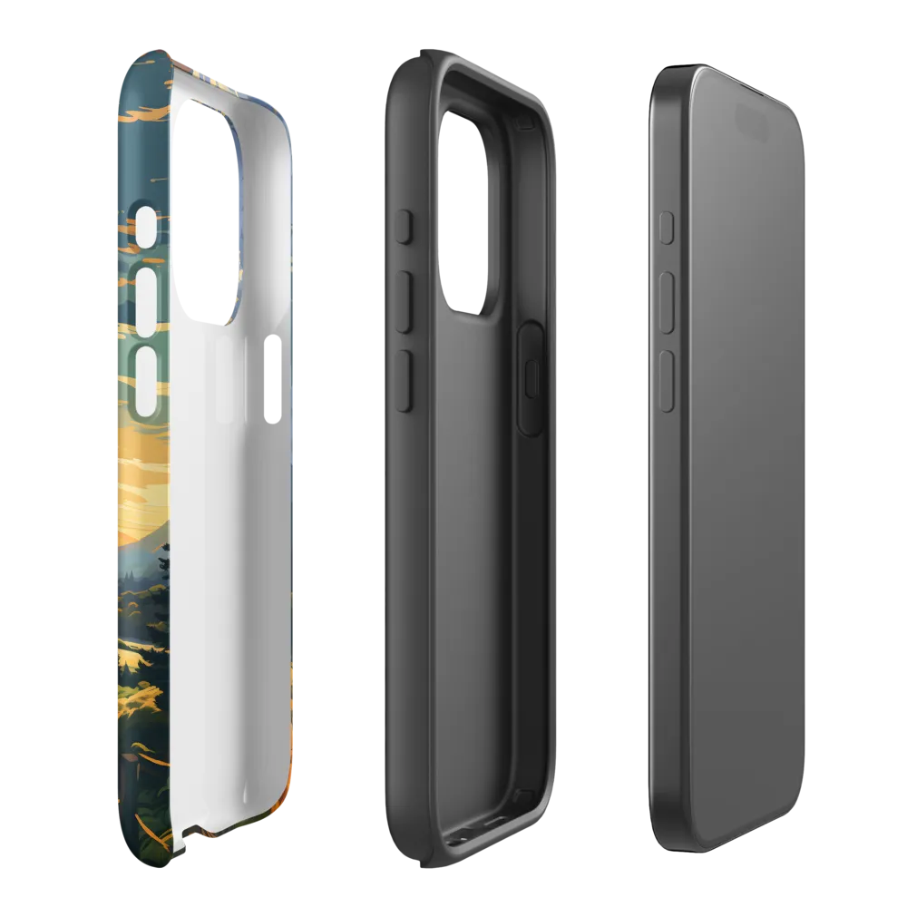 Tranquil Valley at Dusk | Phone Case |  15 Pro | Tough Case | Matte