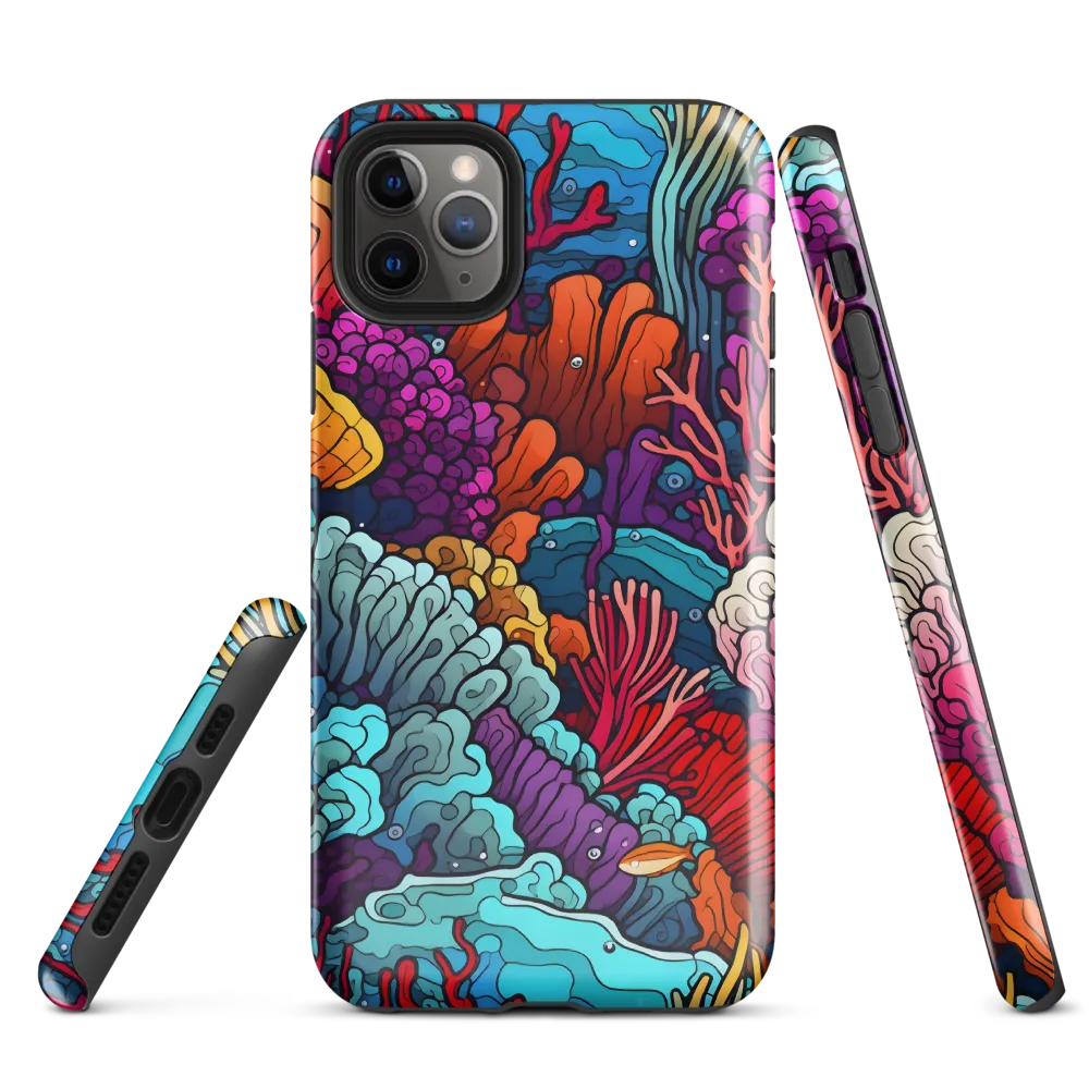 Vibrant Underwater Symphony | Phone Case |  11 Pro Max | Tough Case | Glossy