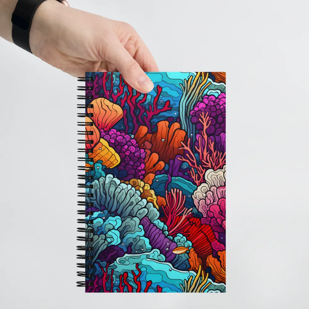 Vibrant Underwater Symphony | Spiral Notebook