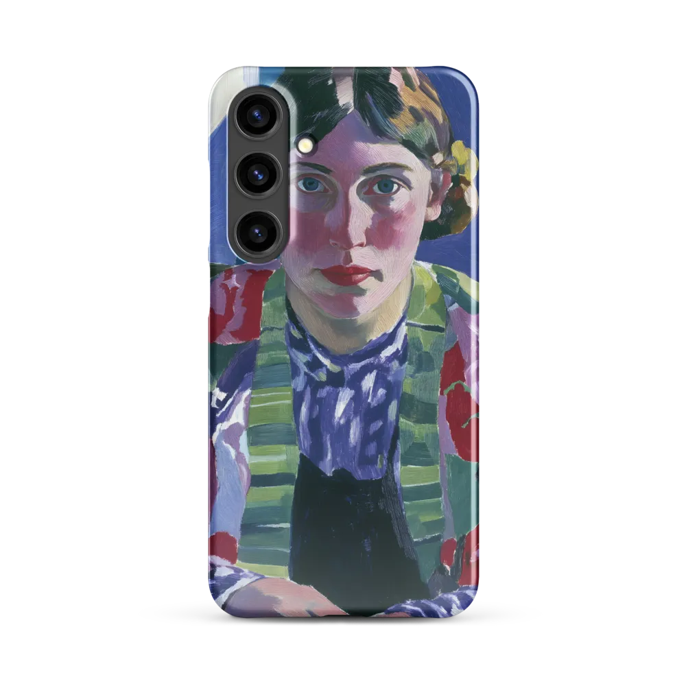 Vibrant Gaze: A Modernist Portrait