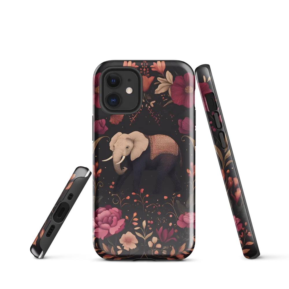 Whispers of the Wild: Elephants and Blooms