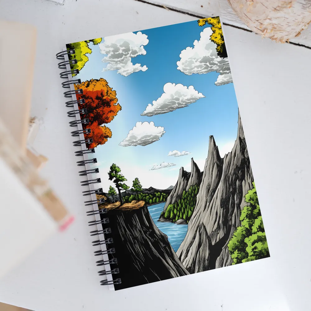 Majestic Serenity: A Journey Through Nature | Spiral Notebook