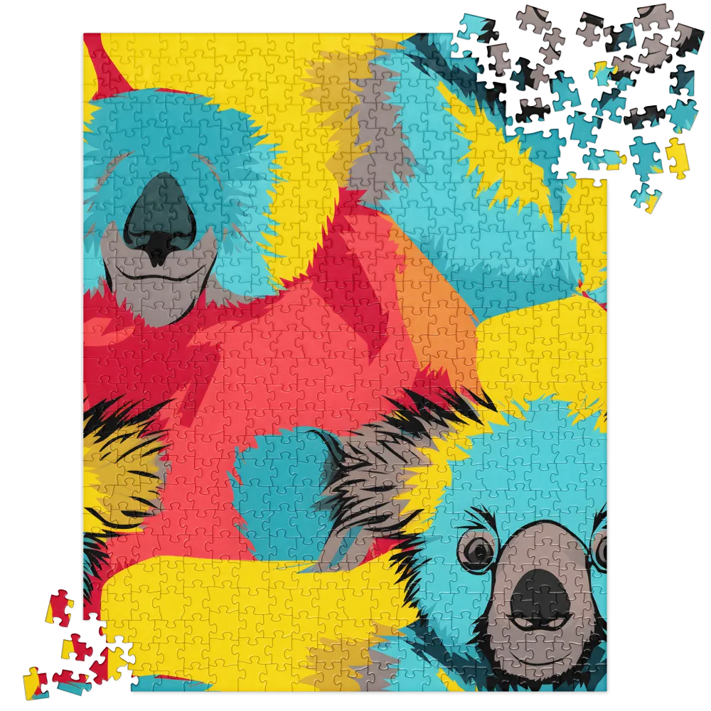 Whimsical Koalas in Vibrant Colors | Jigsaw Puzzle | 520 pieces