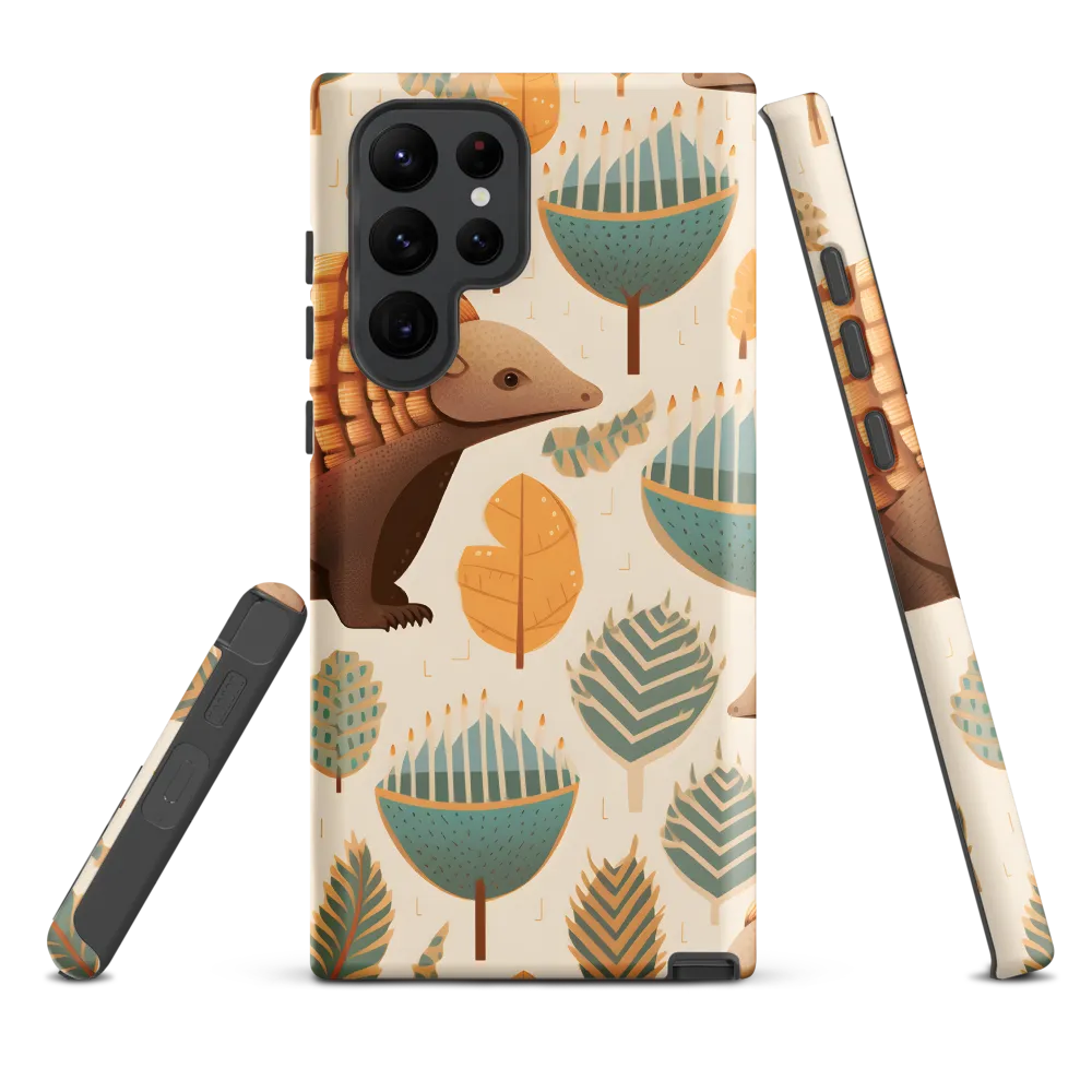 Pangolins in a Whimsical Habitat