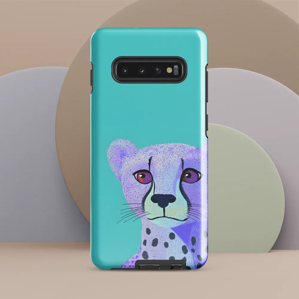 Curious Cheetah | Phone Case |  S10 Plus | Tough Case | Glossy