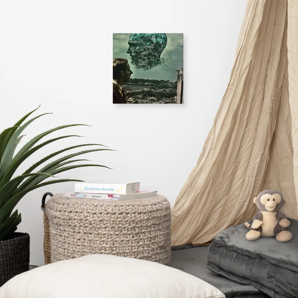 Ethereal Reflections: Identity in a Fragmented World | Canvas | 12″×12″
