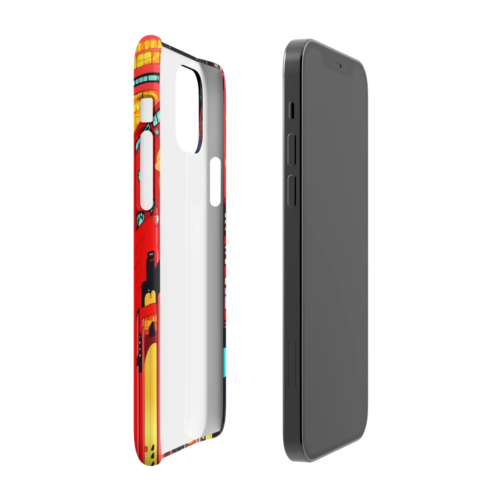 Neon Dreams: A Cyberpunk Cityscape | Phone Case |  12 Pro | Snap Case | Matte