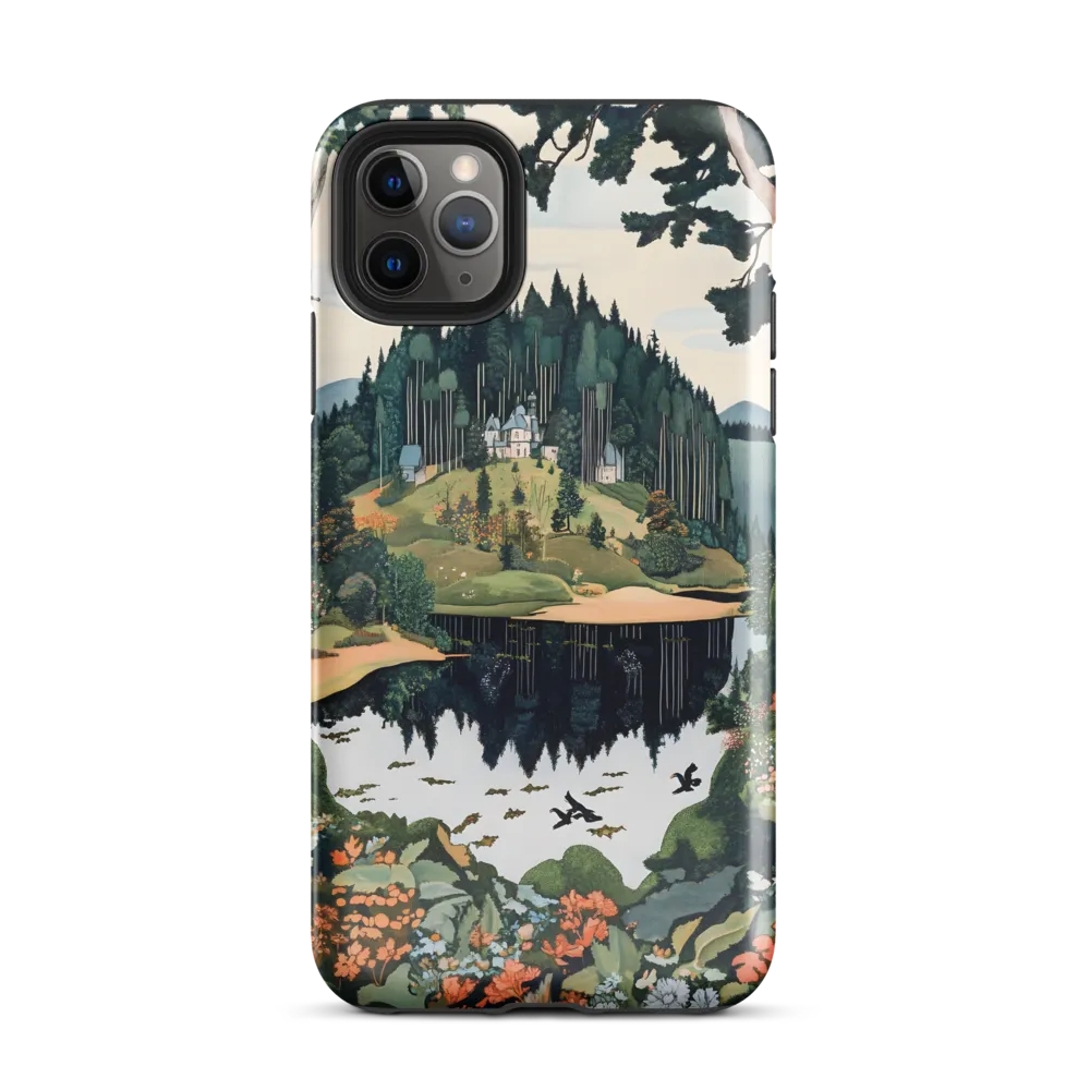 Tranquil Reflections: A Serene Landscape | Phone Case |  11 Pro Max | Tough Case | Glossy