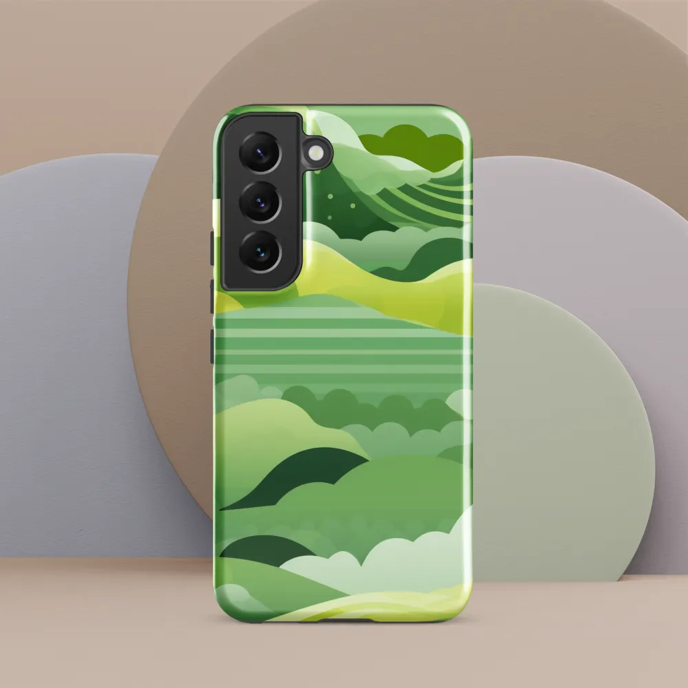 Tranquility in Green Waves
