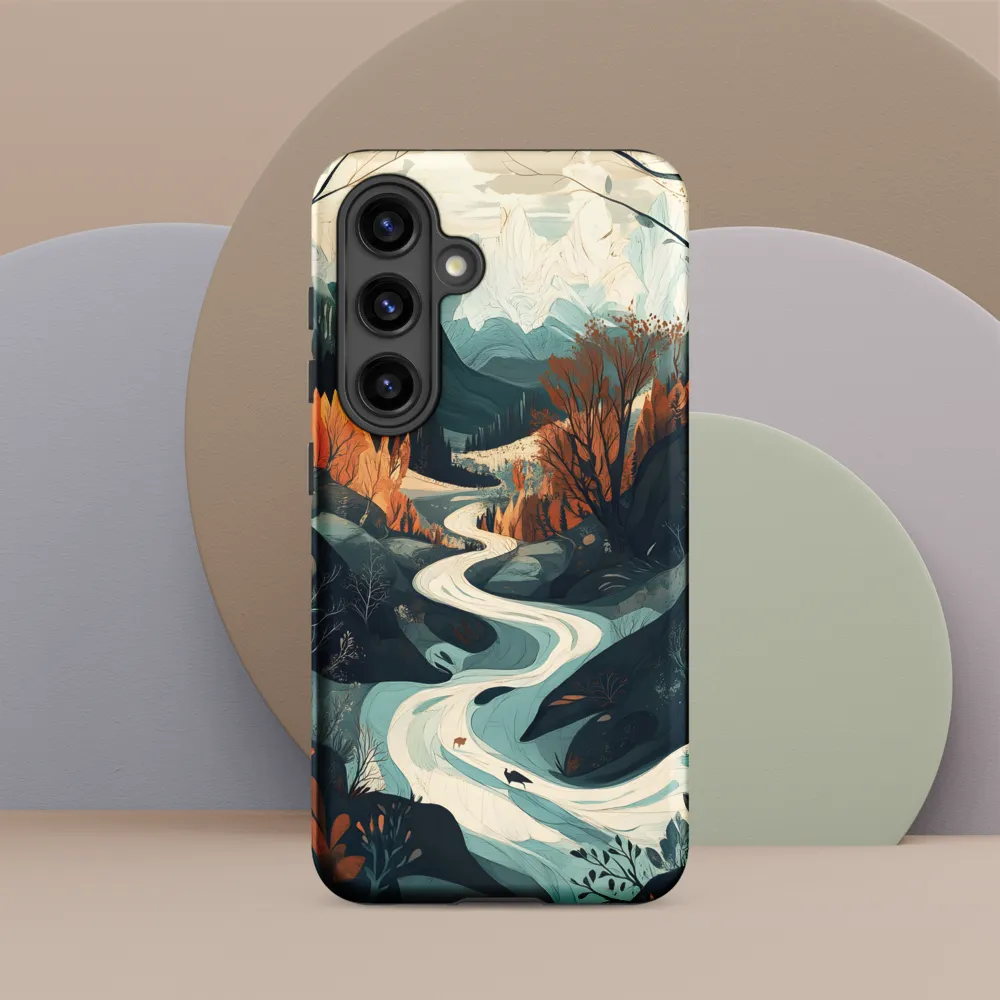 Winding Serenity: A Digital Landscape
